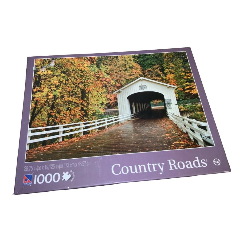 1000 Piece Puzzle   Country Roads  Never opened.